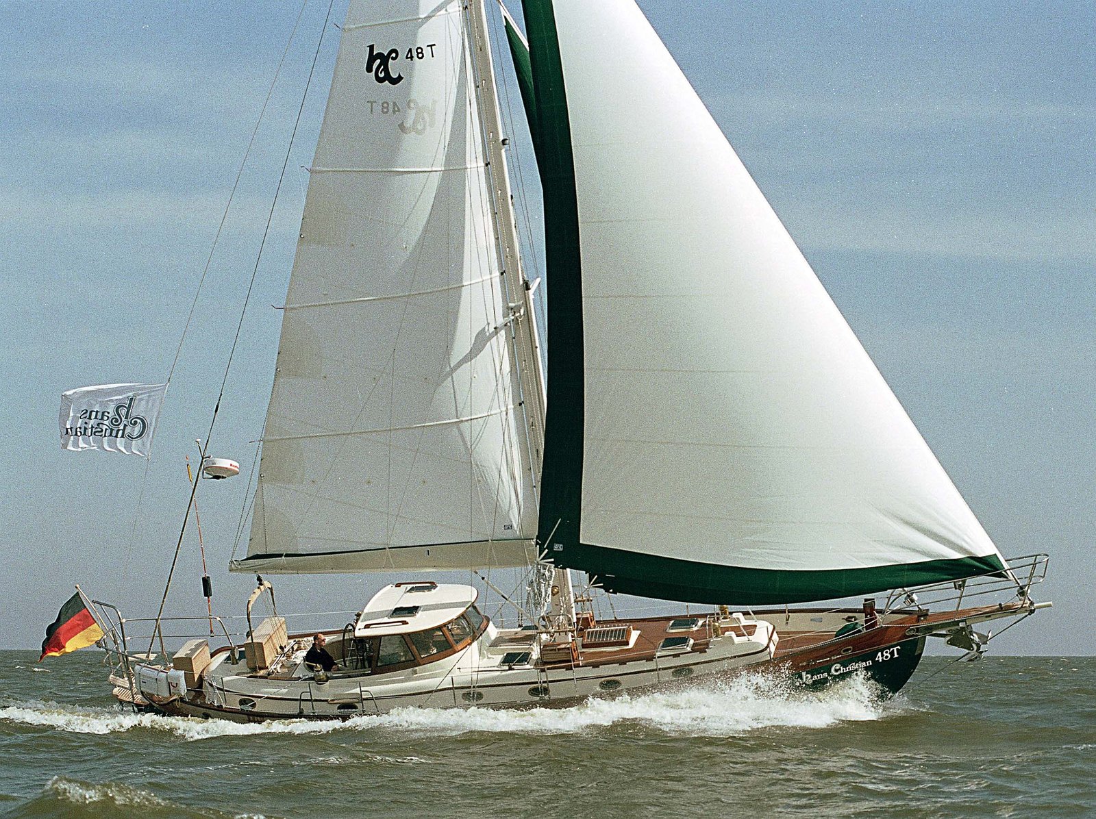 Hans Christian 48T – Boat #28 Sailing and Dusseldorf Boat Show 2001